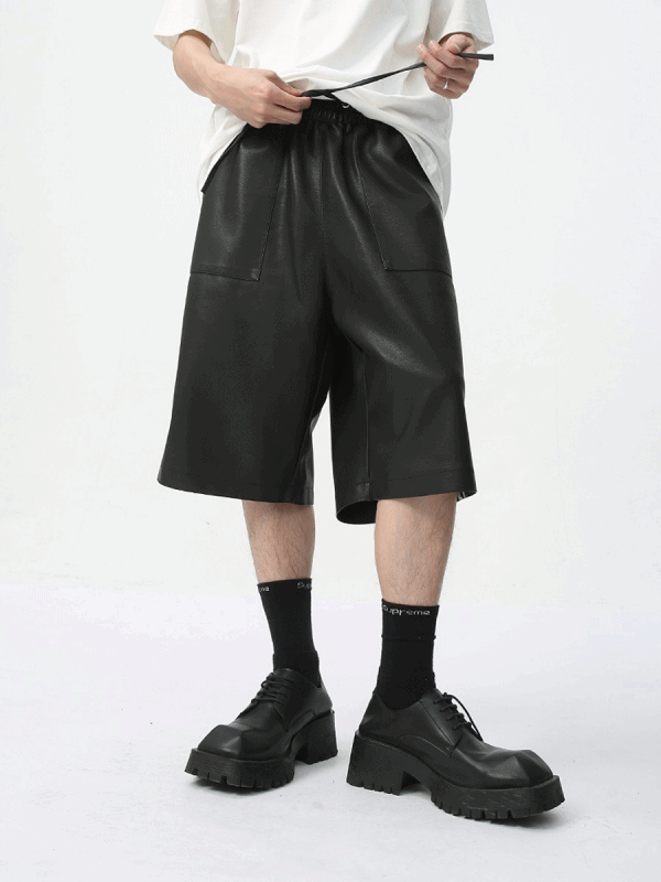Kurb Leather Shorts Pants
